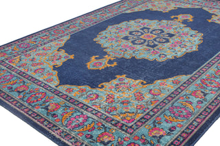 Bashian Heritage H114-Z040A Dark Blue Area Rug Alternate Shot