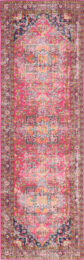 Bashian Heritage H114-Z034 Fuchsia Area Rug Runner