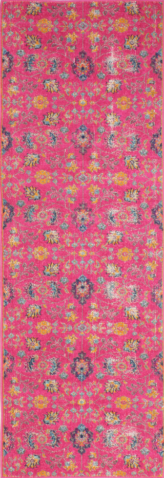 Bashian Heritage H114-Z035 Fuchsia Area Rug Runner