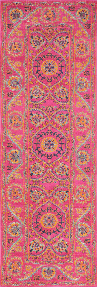 Bashian Heritage H114-Z036 Fuchsia Area Rug Runner