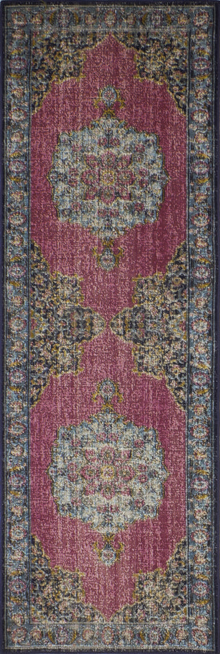 Bashian Heritage H114-Z040A Fuchsia Area Rug Runner