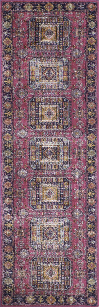 Bashian Heritage H114-Z042A Fuchsia Area Rug Runner