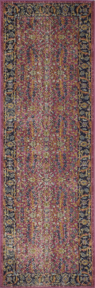 Bashian Heritage H114-Z043A Fuchsia Area Rug Runner