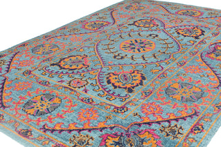 Bashian Heritage H114-Z036 Teal Area Rug Alternate Shot