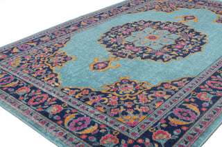 Bashian Heritage H114-Z040A Teal Area Rug Alternate Shot