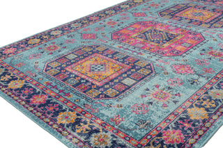 Bashian Heritage H114-Z042A Teal Area Rug Alternate Shot