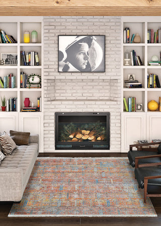 Couristan Halli Baktiari Brick-honey-mlt Area Rug Lifestyle Image Feature