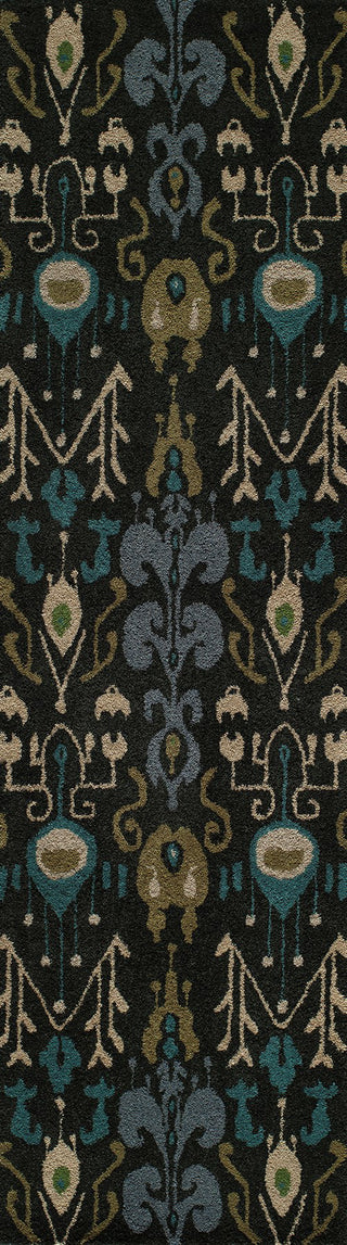 Momeni Habitat HB-02 Black Area Rug Closeup