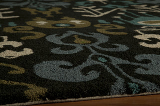 Momeni Habitat HB-02 Black Area Rug Closeup