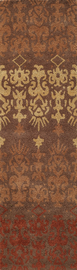 Momeni Habitat HB-06 Brown Area Rug Closeup