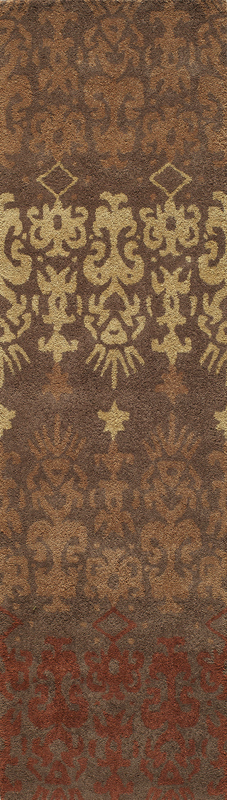 Momeni Habitat HB-06 Brown Area Rug Close up