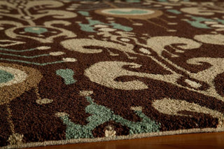 Momeni Habitat HB-07 Chocolate Area Rug Corner Shot