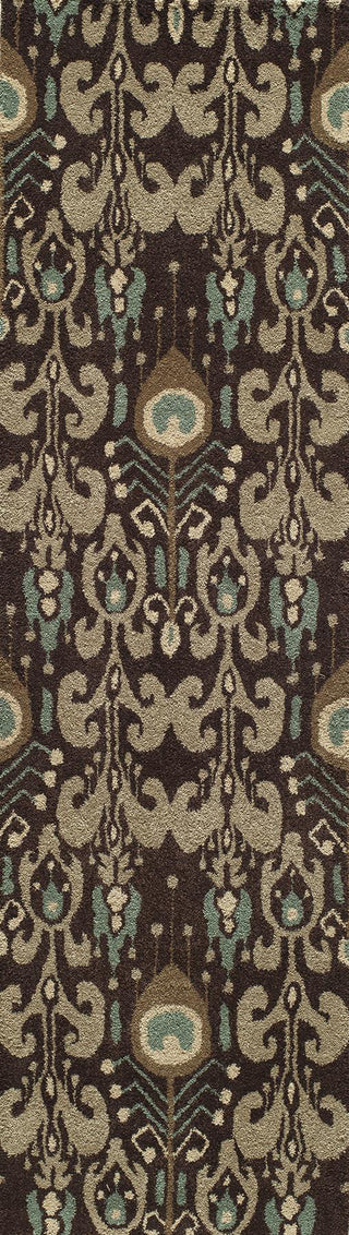 Momeni Habitat HB-07 Chocolate Area Rug Closeup