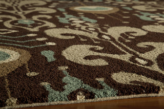 Momeni Habitat HB-07 Chocolate Area Rug Closeup