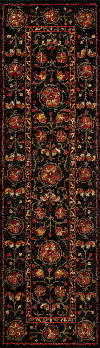 Momeni Habitat HB-08 Black Area Rug Closeup