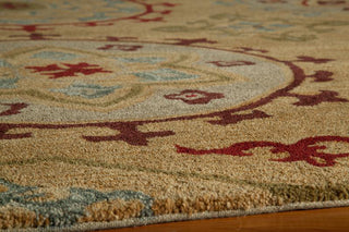 Momeni Habitat HB-11 Gold Area Rug Corner Shot