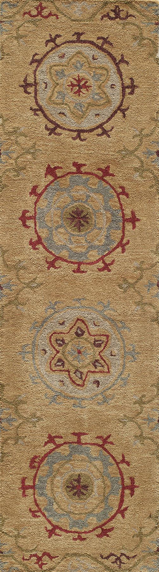 Momeni Habitat HB-11 Gold Area Rug Closeup