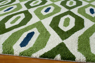 Momeni Habitat HB-16 Green Area Rug Closeup