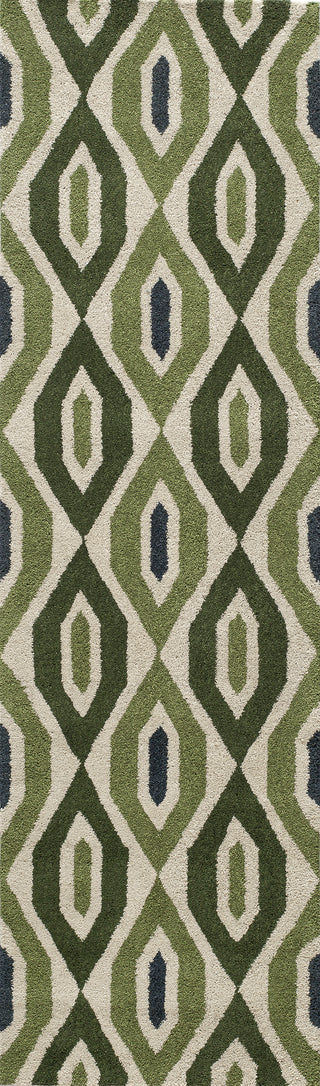 Momeni Habitat HB-16 Green Area Rug Runner