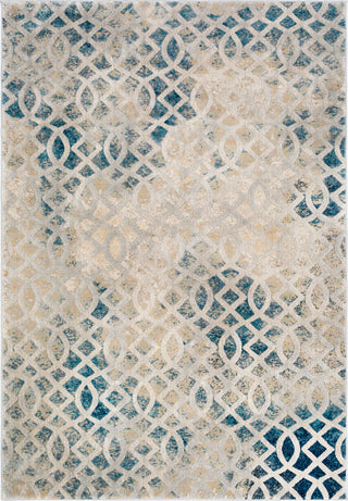 Surya Cash HAC-2308 Saffron Pale Blue Medium Gray Teal Lime Khaki Beige Area Rug Mirror main image