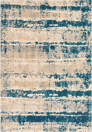 Surya Cash HAC-2309 Teal Navy Saffron Pale Blue Medium Gray Khaki Beige Area Rug Mirror main image