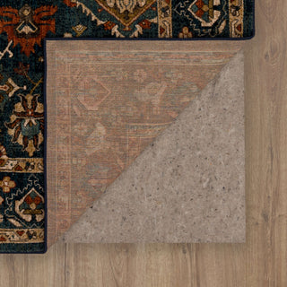 Karastan Spice Market Hackett Sapphire Area Rug Back Image