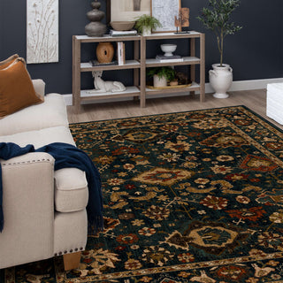 Karastan Spice Market Hackett Sapphire Area Rug Lifestyle Image