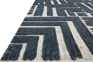 Loloi II Hagen HAG-05 Blue / White Area Rug Corner