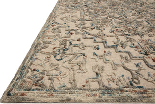 Loloi II Halle HAE-01 Grey/Ocean Area Rug Corner