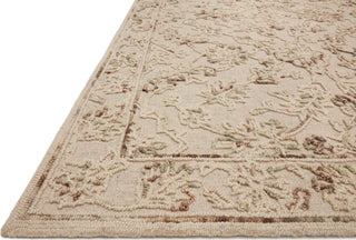 Loloi II Halle HAE-02 Natural/Sage Area Rug Corner 