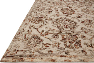 Loloi II Halle HAE-03 Taupe/Rust Area Rug Corner 