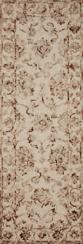 Loloi II Halle HAE-03 Taupe/Rust Area Rug 2'6''x 7'6'' Runner