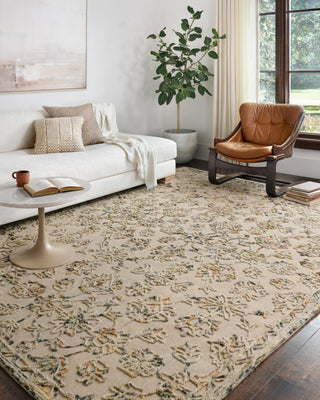 Loloi II Halle HAE-04 Lagoon/Multi Area Rug Room Scene Featured