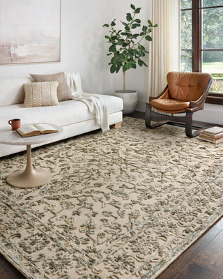 Loloi II Halle HAE-05 Grey/Sky Area Rug Room Scene Featured