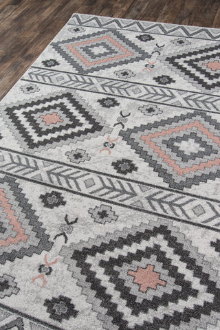 Momeni Haley HAL11 Grey Area Rug Corner Image