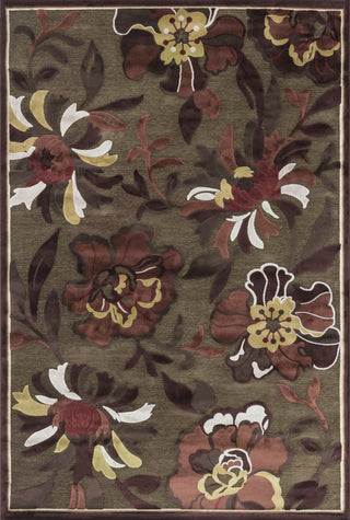 Loloi Halton HL-11 Dark Brown / Rust Area Rug main image