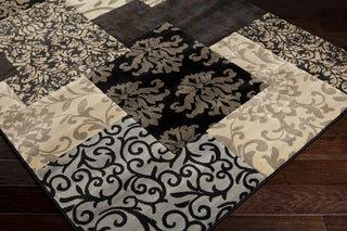 Surya Harmony HAM-1058 Gray Machine Loomed Area Rug Corner Shot