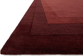 Loloi Hamilton HM-01 Red Area Rug Corner