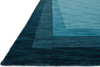 Loloi Hamilton HM-01 Teal Area Rug Corner Image Feature