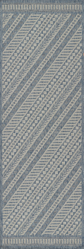 Momeni Hampton HAM-3 Blue Area Rug Runner Image