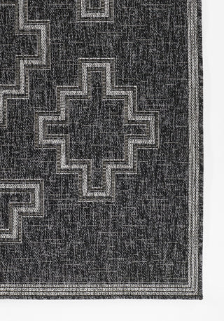 Momeni Hampton HAM-9 Black Area Rug Corner Image