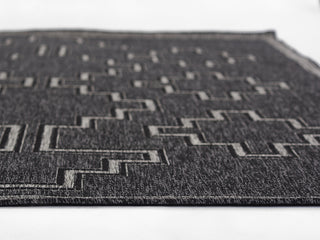 Momeni Hampton HAM-9 Black Area Rug Close up