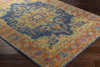 Surya Harput HAP-1004 Blue/Orange Area Rug Closeup