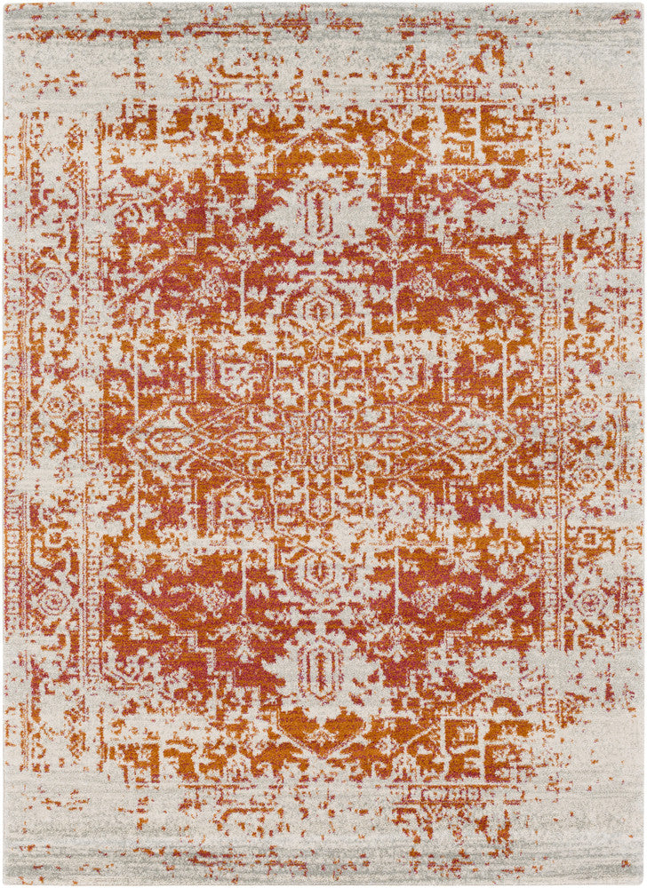 Surya Harput HAP-1019 Neutral/Orange Area Rug main image