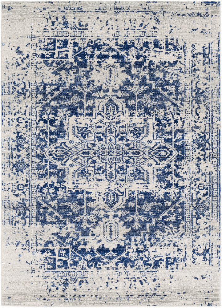 Surya Harput HAP-1021 Neutral/Blue Area Rug main image