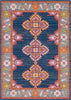 Surya Harput HAP-1037 Dark Blue Medium Gray Light Garnet Burnt Orange Saffron White Area Rug main image