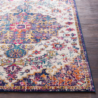 Surya Harput HAP-1064 Beige Saffron Light Gray Teal Burnt Orange Garnet Dark Blue Area Rug Detail Image