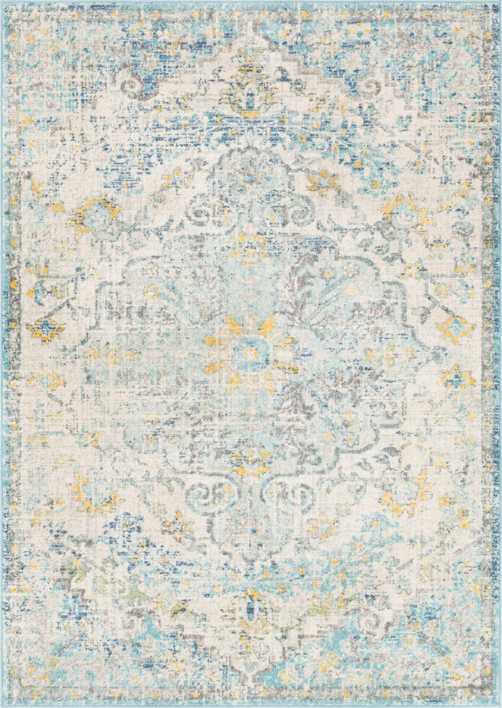 Surya Harput HAP-1065 Beige Saffron Light Gray Teal Charcoal Area Rug main image