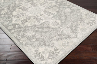 Surya Harput HAP-1071 Black Light Gray Charcoal Beige Area Rug Corner Image