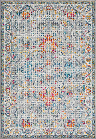 Surya Harput HAP-1078 Burnt Orange Garnet Dark Blue Teal Saffron Light Gray Charcoal Beige Black Area Rug Mirror main image